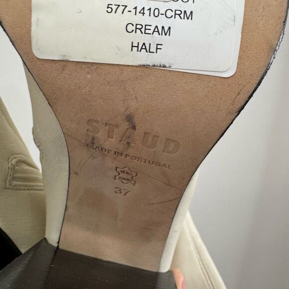 STAUD Paz Over the Knee Boots in Cream - Picture 10 of 11